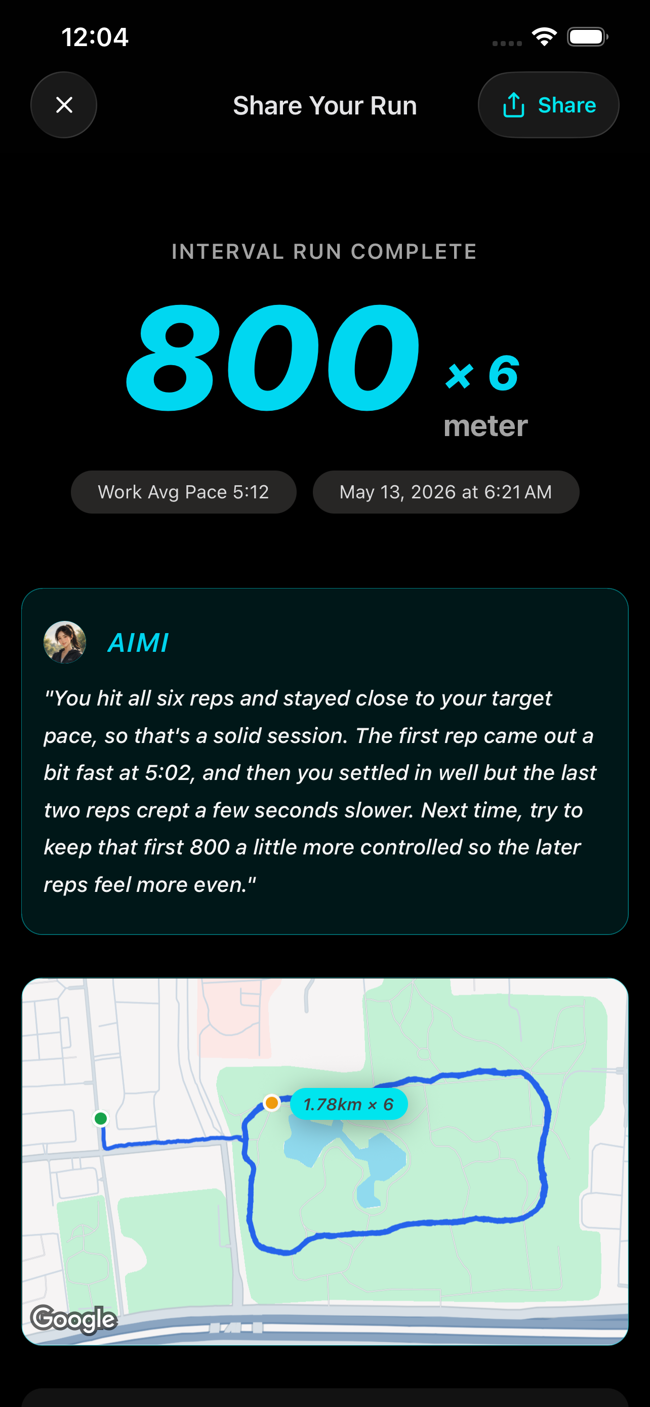 AimiRun app screenshot 10